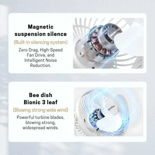 ART-B-5 Portable Rechargeable Clip Fan