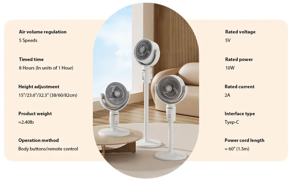 ART-B-11 Air Circulator Tower Fan