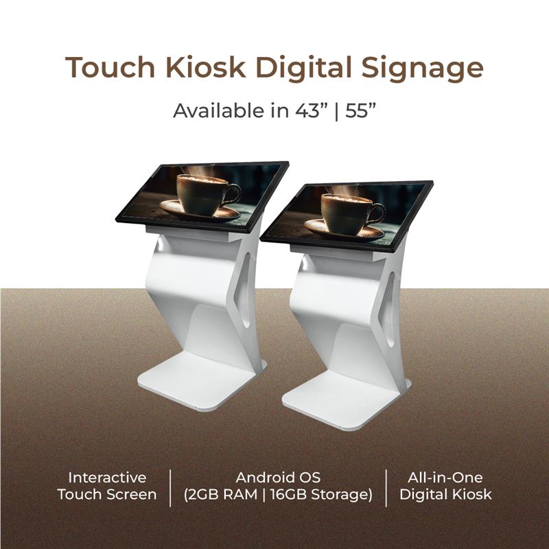 Digital KIOSK 43" and 55" (touch + Android 11 2/16GB)