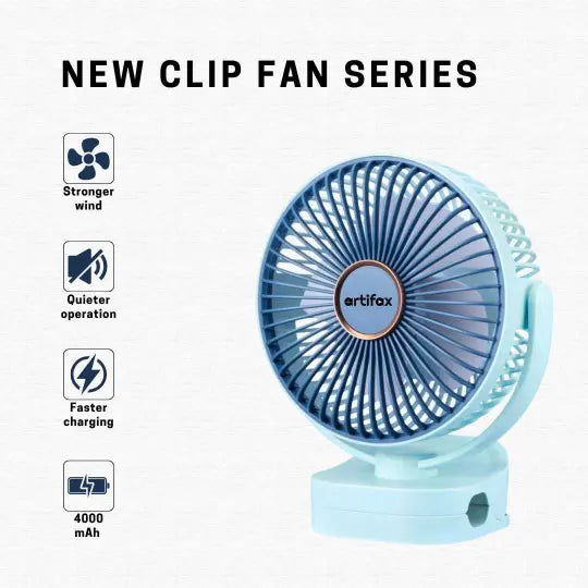 ART-B-5 Portable Rechargeable Clip Fan