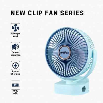 ART-B-5 Portable Rechargeable Clip Fan