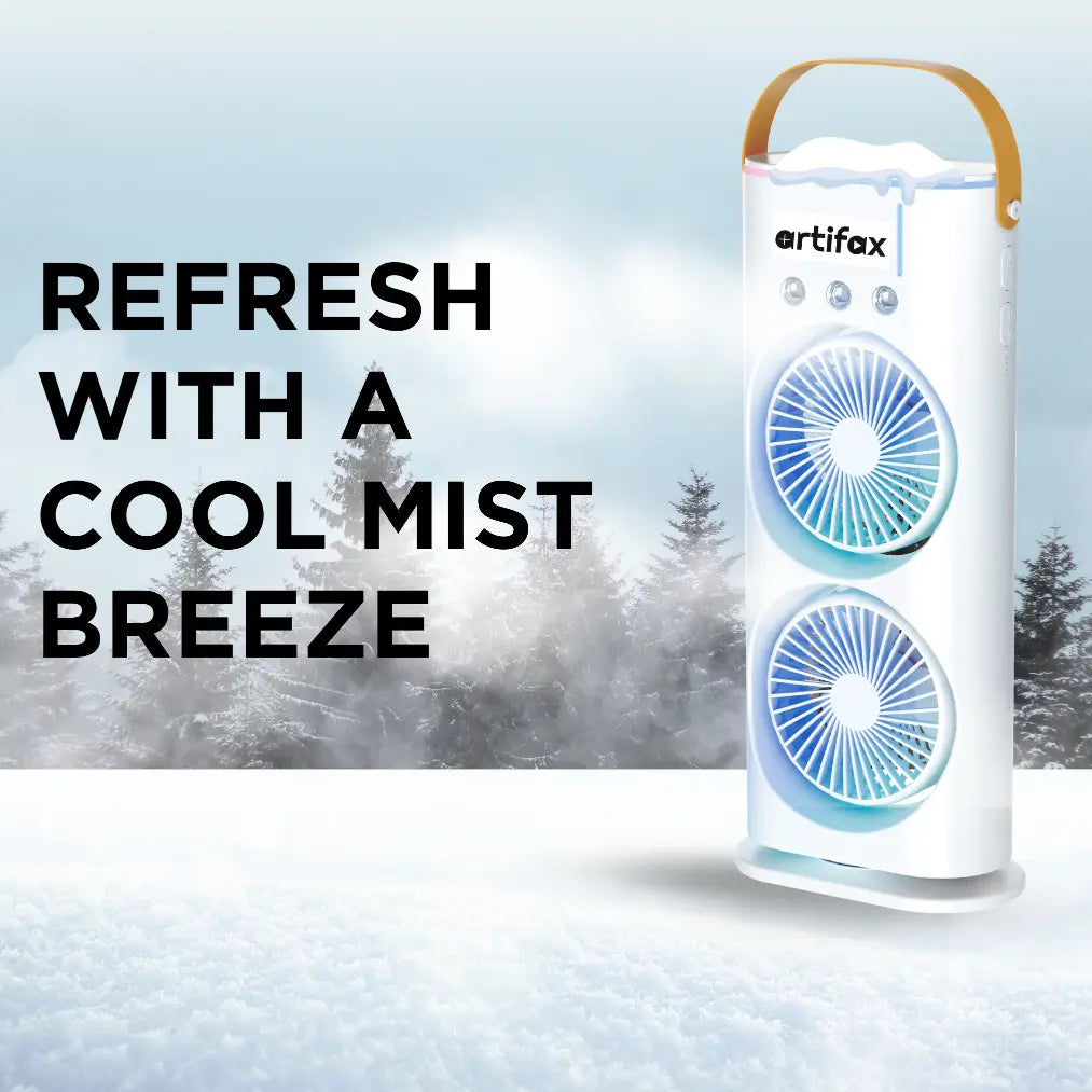 ART-BM-2 Rechargeable Double Mist Fan