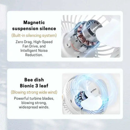ART-B-5 Portable Rechargeable Clip Fan