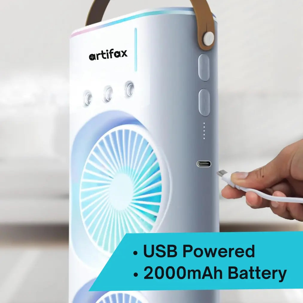ART-BM-2 Rechargeable Double Mist Fan