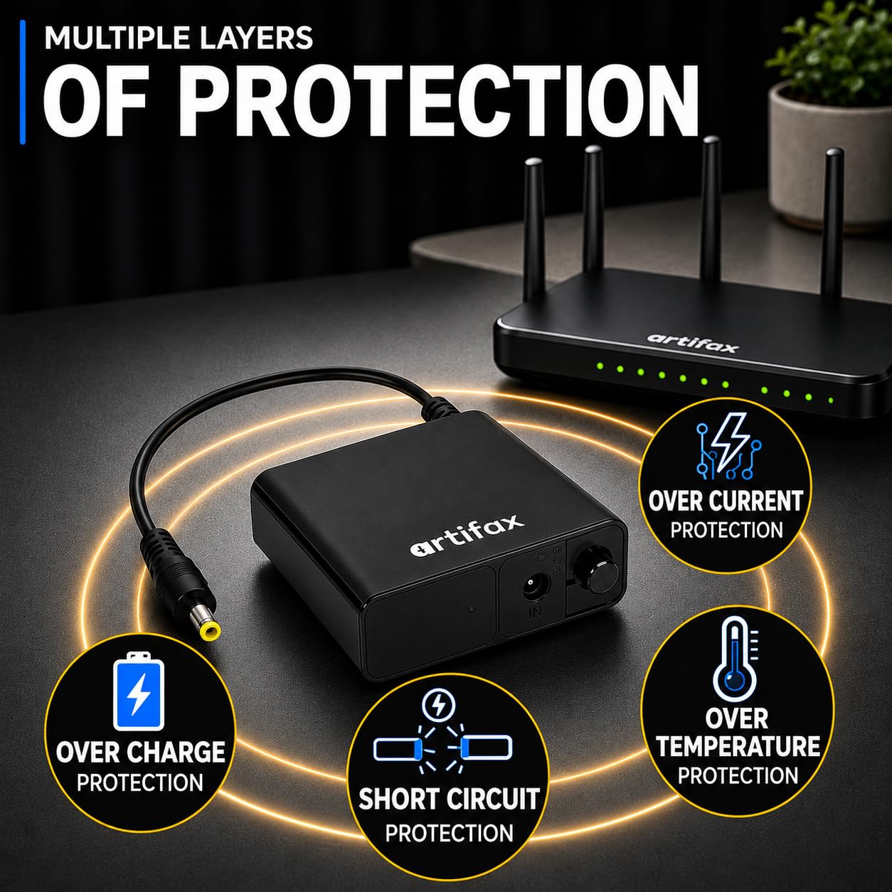 Artifax 12W Mini UPS – ART-UPS-201