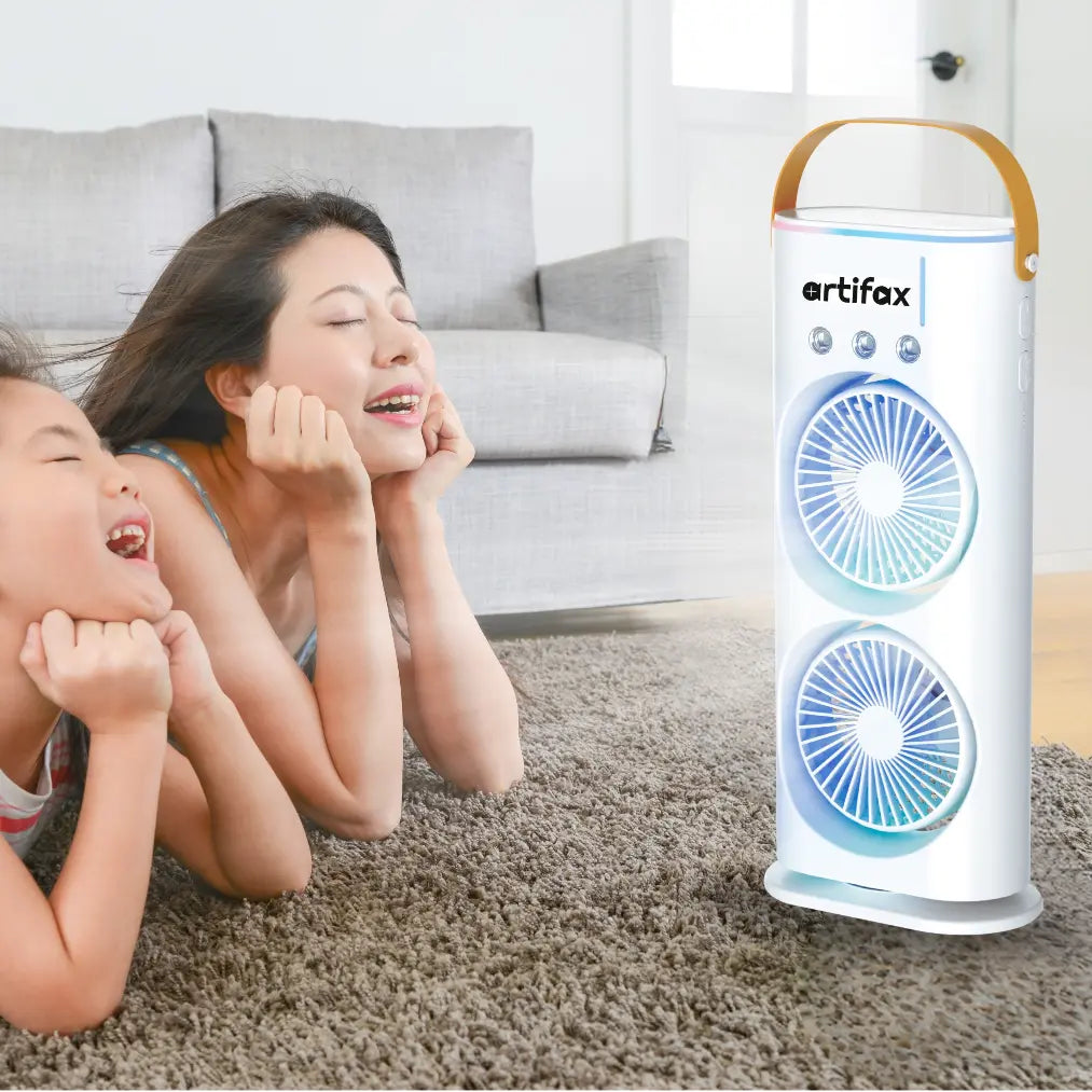 ART-BM-2 Rechargeable Double Mist Fan