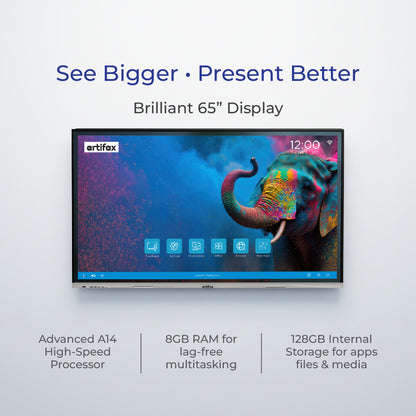 ART Board L-V100 AiO Computer 55', 65″, 75", 86",98', 110" A14 8GB/128GB
