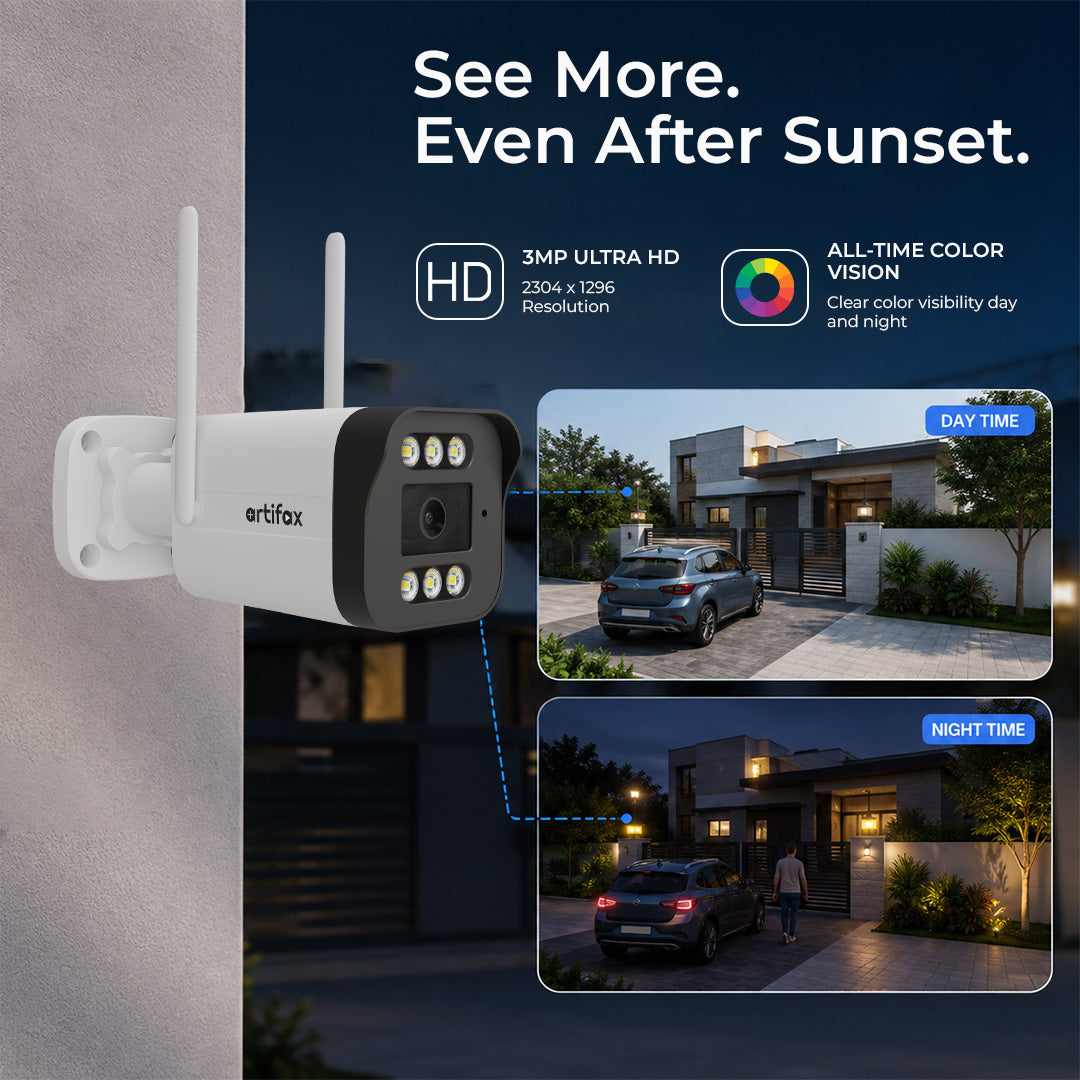 Artifax 3MP Wi-Fi Bullet All-Time Color Camera