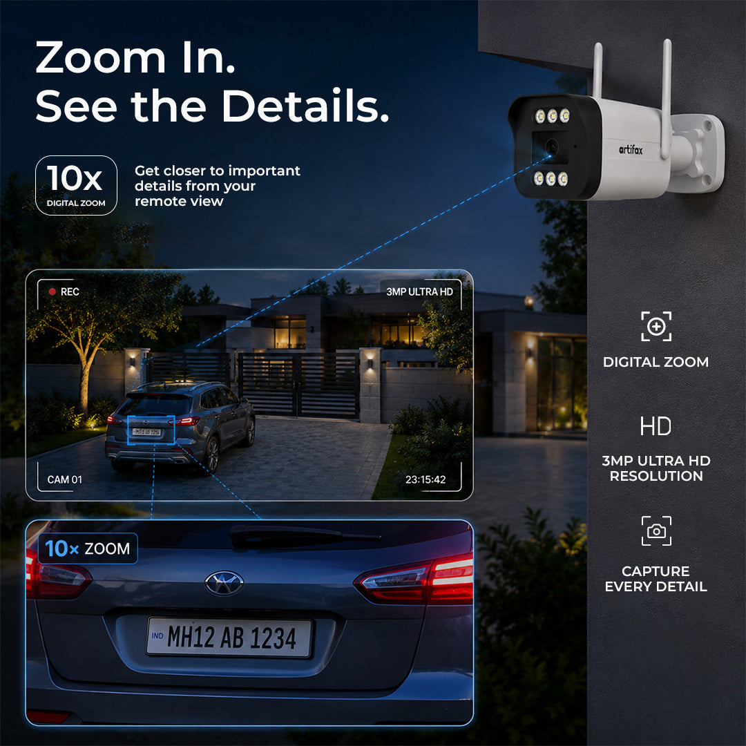 Artifax 3MP Wi-Fi Bullet All-Time Color Camera