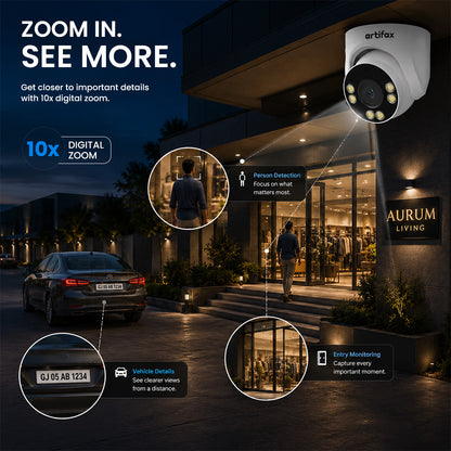 Artifax 3MP Wi-Fi Dome All-Time Color Camera