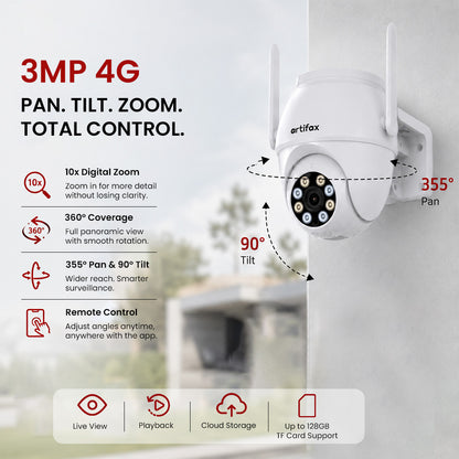 Artifax 3MP 4G Mini PT All-Time Color Camera