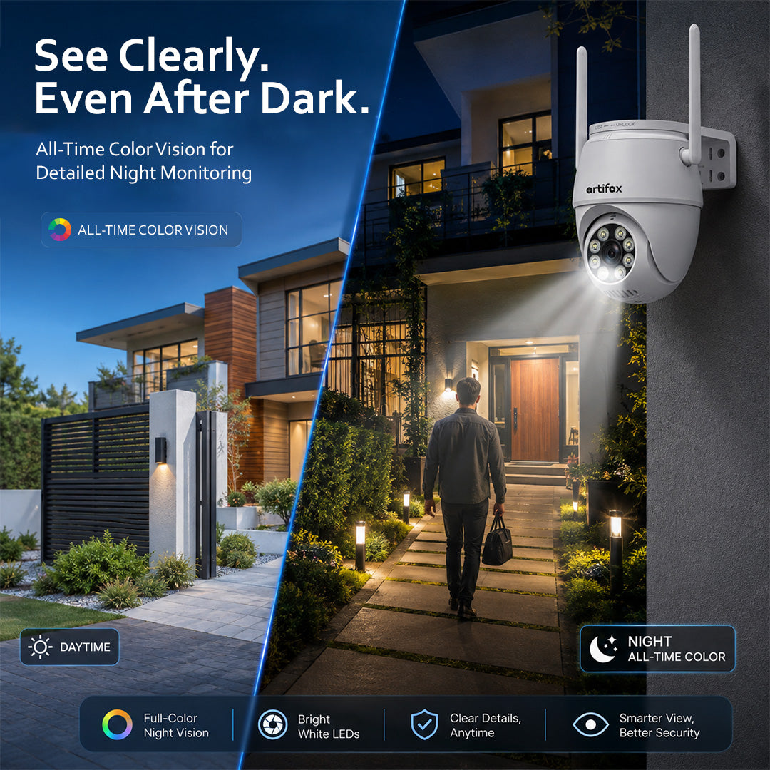 Artifax 3MP Wi-Fi Mini PT All-Time Color Camera