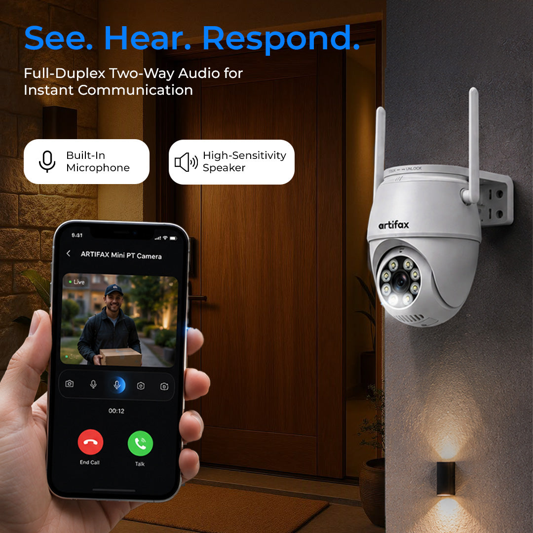 Artifax 3MP Wi-Fi Mini PT All-Time Color Camera