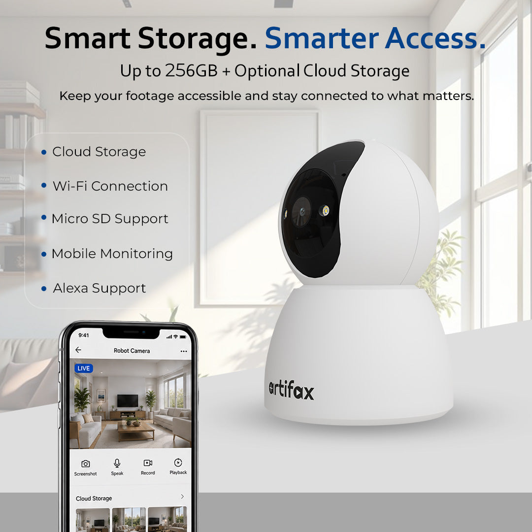 Artifax 3MP Wi-Fi All-Time Color Robot Camera