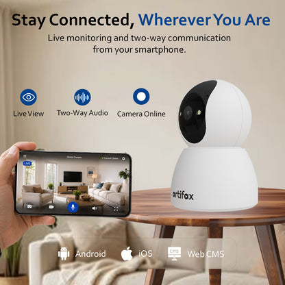 Artifax 3MP Wi-Fi All-Time Color Robot Camera