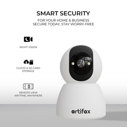 Artifax 3MP Wi-Fi All-Time Color Robot Camera