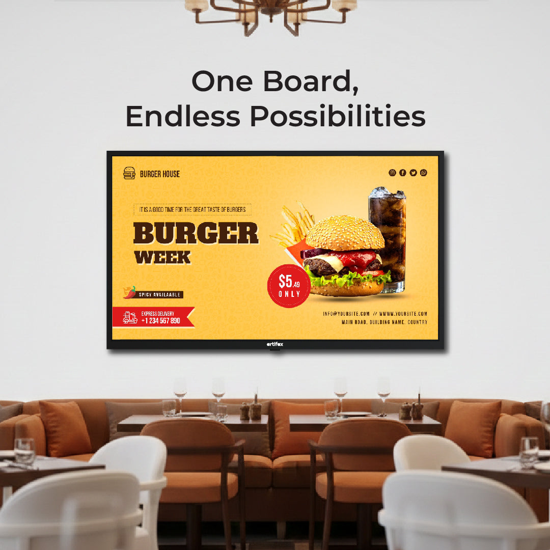 ART Signage 32″ / 43″ / 55″ Wall Mount Non-Touch DSS A9 2GB/16GB